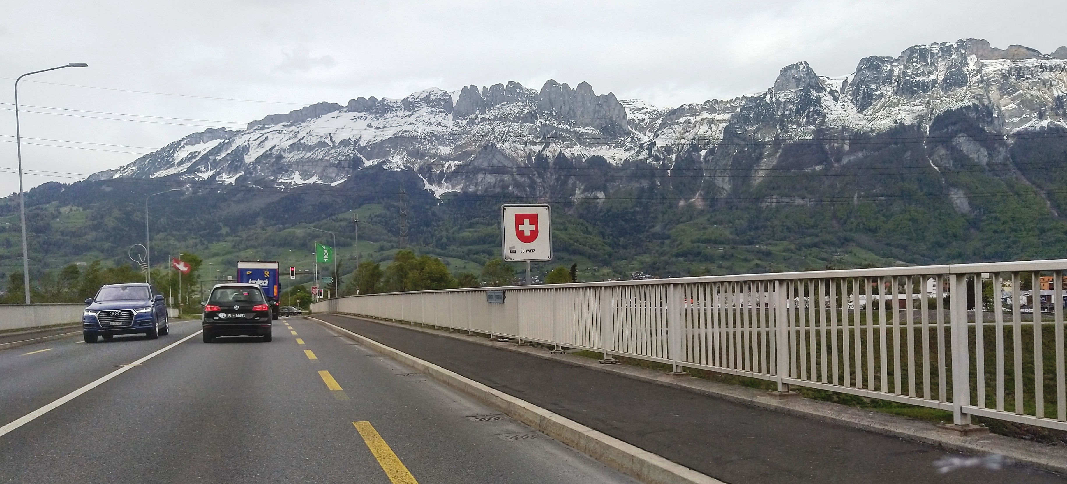 border between Liechtenstein and Switzerland
