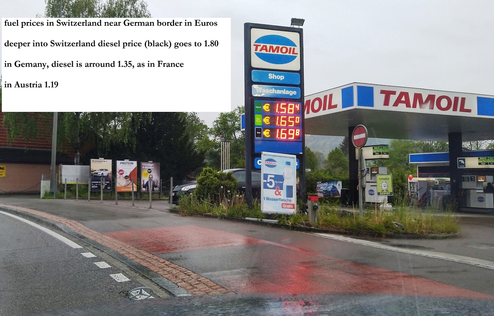 fuel prices in Switzerland