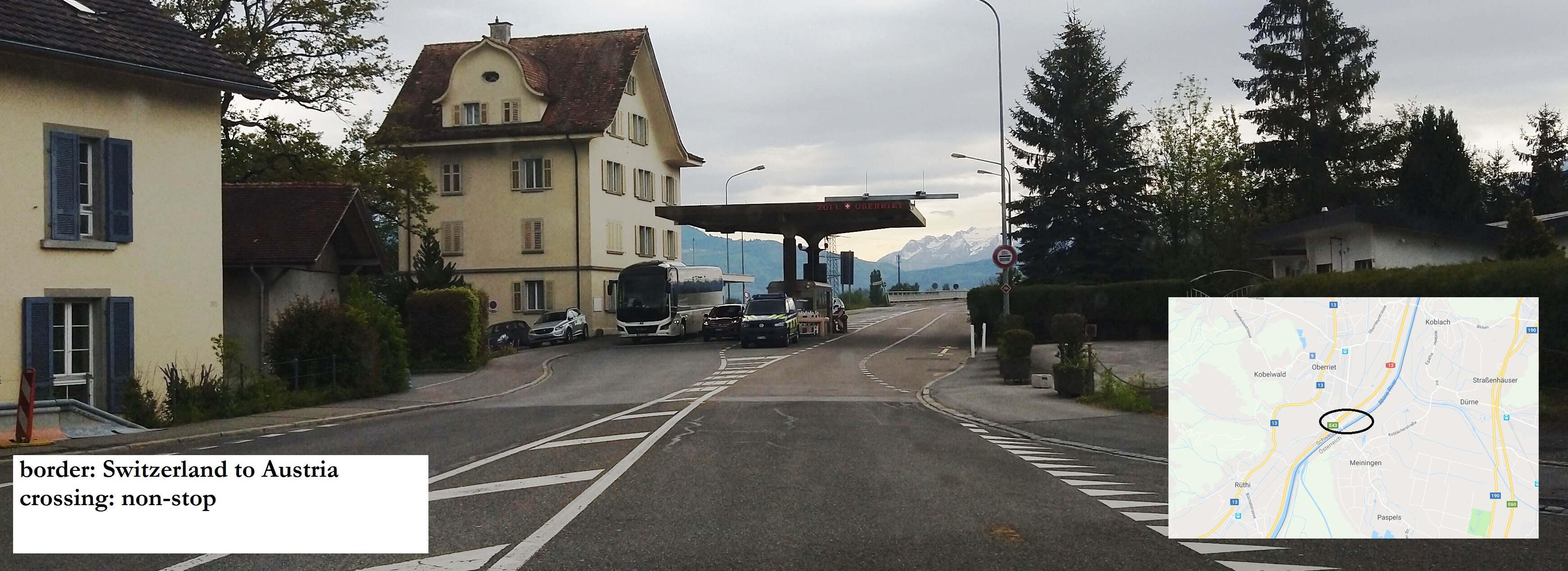 Switzerland to Austria border